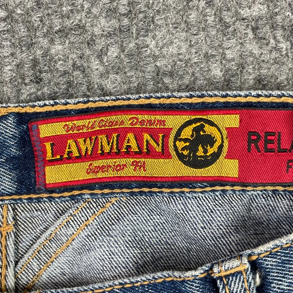 Lawman Jeans Womens 11/12 Blue Vintage Western High Rise Relaxed Straight Leg